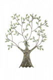 Decoratiune pentru perete din metal Copacul vietii - Noi Inceputuri 72 cm