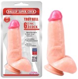 ​Dildo realistic Natural "Troy Bell" - replica [17 cm x 4,5 cm]
