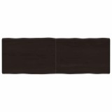 Cumpara ieftin Blat masă, 120x40x4 cm, gri, lemn stejar tratat contur organic