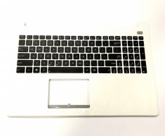 Palmrest carcasa superioara cu tastatura Asus F502C US alb foto