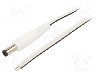 Cablu alimentare DC, cabluri, DC 5,5/2,5 mufa, alb, 1,5m, WEST POL - P25-TT-T050-150WH