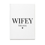 Agenda/Jurnal pentru organizare nunta, amintiri mireasa, 100 file, foaie alba, model Wifey 2025