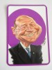 C91 3 - 2014 - Calendar de buzunar - caricaturi politicieni - Traian Basescu