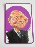C91 3 - 2014 - Calendar de buzunar - caricaturi politicieni - Traian Basescu