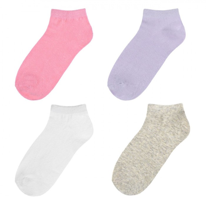 Set șosete Femei, 4 Perechi, Multicolor, Bumbac
