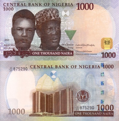 NIGERIA 1.000 naira 2021 UNC!!! foto