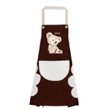 Sort de bucatarie Pufo Little Bear, sort pentru gatit, marime universala, maro/negru