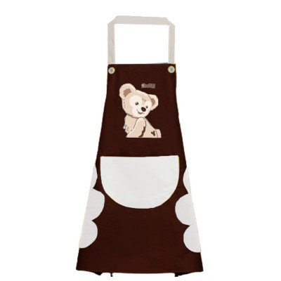 Sort de bucatarie Pufo Little Bear, sort pentru gatit, marime universala, maro/negru foto