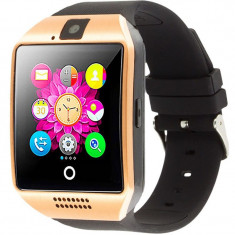 Smartwatch cu telefon iUni Q18, Camera, BT, 1.5 inch, Auriu foto