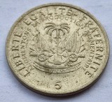 378. Moneda Haiti 5 Centimes 1975 (F.A.O.), America Centrala si de Sud