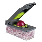 Cumpara ieftin Razatoare multifunctionala pentru legume si fructe, 10 lame interschimbabile, corp plastic, lame inox, General