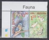 BOSNIA HERTEGOVINA 2001 FAUNA SERIE MNH, Nestampilat