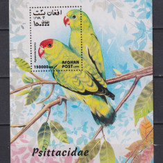 AFGANISTAN 1999 FAUNA PASARI MI. BL.116 MNH