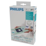Saci Aspirator PHILIPS Anti-Alergii FC8022/04, 4 buc - Compatibil cu diverse modele Philips, Igienici