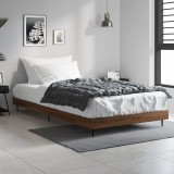 VidaXL Cadru pat fără saltea stejar maro, 90x190 cm, lemn prelucrat