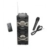 Boxa portabila cu Bluetooth ,cititor USB , card MicroSD , radio , telecomanda , microfon cu fir , negru