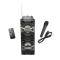 Boxa portabila cu Bluetooth ,cititor USB , card MicroSD , radio , telecomanda , microfon cu fir , negru