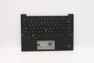 Carcasa superioara cu tastatura palmrest Laptop, Lenovo, Thinkpad X1 Carbon 9th Gen Type 20XW, 20XX, 5M11C53273, 5M11C53345, iluminata, layout US foto