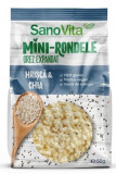 Mini rondele cu sare din hrisca si chia, 50g, SanoVita