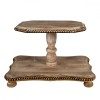 Platou 2 Etaje Lemn Maro Hessa DecoLux 41x30x26 cm Rustic Elegant Servire