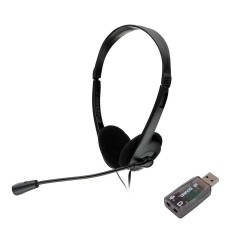 Casti Spacer, cu fir, standard, utilizare multimedia, call center, microfon