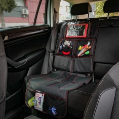 Husa Protectie Pentru Scaun Auto Copii Cu Buzunar Tableta