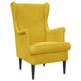 vidaXL fotoliu Galben Catifea 42029943