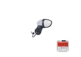 Oglinda exterioara Ford B-Max, 08.202017, partea Stanga, culoare sticla crom, sticla asferica, cu carcasa grunduita, cu incalzire, ajustare