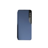 Husa Flip din Piele compatibila cu Samsung Galaxy A72, S-View, Smart Stand, Albastru, ALC MOBILE