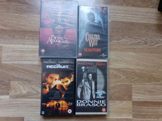 Lot filme Al Pacino, casete video VHS - Devil&amp;#039;s Advocate, Donnie Brasco, Carlito foto