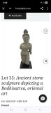 Bodhisattva vintage din piatra