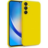 Husa Soft Touch, slim, ALC Mobile, anti soc, compatibila cu Samsung Galaxy A55, Galben Tpu