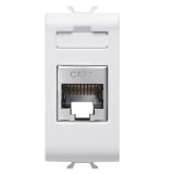 Priza internet Gewiss ChoruSmart GW10424, FTP RJ45 Cat 6, modular - 1, alb