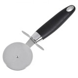 Cuțit Pizza, Lamă Oțel Inoxidabil 6.5cm, M&acirc;ner Plastic Negru, Lungime Totală 21cm, Oem