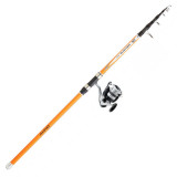 Combo crap lanseta Daiwa Proteus Surf 3.60m, 50-150g + mulineta Daiwa DF 4000A