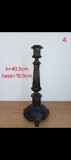 Sfeșnic vechi din bronz, 40,5 cm, piesă de epocă sec. XIX, &icirc;nceput sec. XX