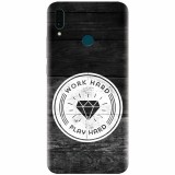 Husa silicon pentru Huawei Y9 2019, Work Hard Play Hard