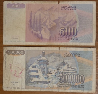 Lot 2: Bancnote Iugoslavia foto