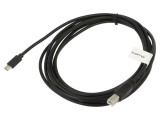 Cablu USB 2.0 USB B la USB C 3m negru aurit Fire: Cu