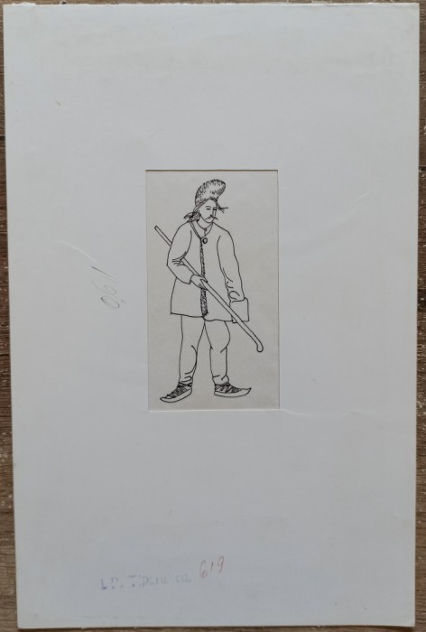 Ilustratie originala de Mihail Boitor pt volumul 1 &quot;Mode si vesminte din trecut&quot;