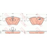 Placute frana Chrysler Crossfire Roadster, 2004-2008, Mercedes Clk, 1997-2002, Clasa E, 1995-2003, Clasa E Estate, 1996-2003, Clasa S, , TRW