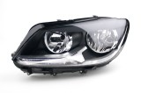 Far VW Caddy 3/Life (2K) 06.2010- Touran 07.2010 - TYC partea Stanga daytime running light, tip bec H15+H7