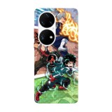 Husa compatibila cu Huawei Nova Y70 model My hero Academia Team Battle, Silicon, TPU, Viceversa, Transparent, Carcasa
