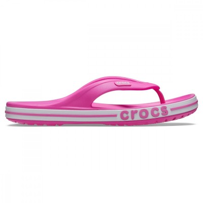 Șlapi Crocs Bayaband Flip Roz - Electric Pink foto