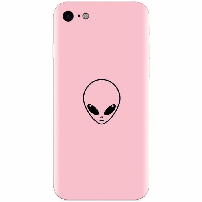 Husa silicon pentru Apple Iphone 5c, Pink Alien