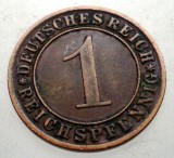 B.180 GERMANIA WEIMAR 1 REICHSPFENNIG 1933 A