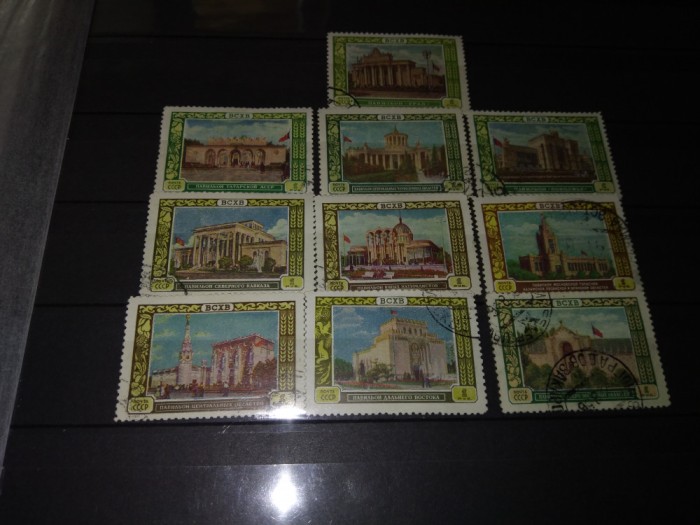 TIMBRE URSS 1956 CLADIRI