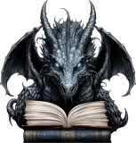 Cumpara ieftin Sticker decorativ Dragon, Negru, 62 cm, 8077ST-8, Oem