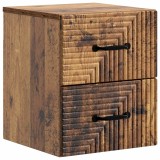 vidaXL Dulap de noapte suspendat Lemn vechi 34,5 x 33 x 40 cm 898651