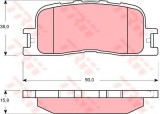 Set placute frana,frana disc LEXUS ES (MCV_, VZV_) (1996 - 2008) TRW GDB3374